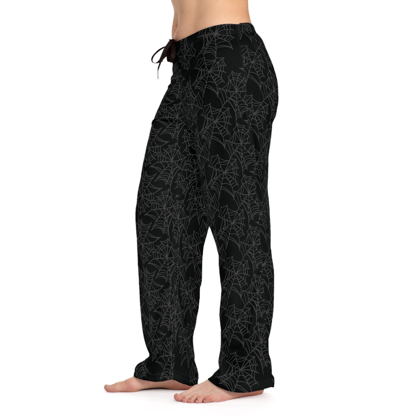 Women's Spooky Spider Pajama Pants Halloween Fun Gothic lounge clothes