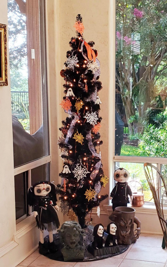 Glitter Spiderweb ornaments 4.5" and 6.25"